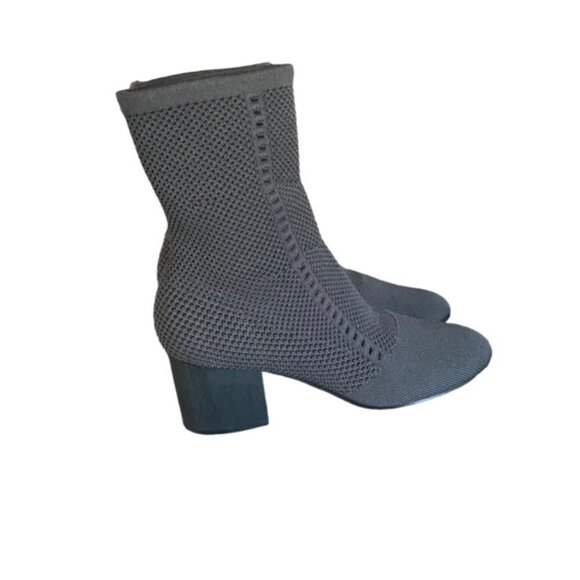 Eileen Fisher Gray Ankle Boots - Picture 7 of 10